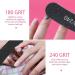 Uraqt 15-Piece Nail Files Set - Double-Sided Disposable Gel Nail Files 180/240 Grit in Purple & Black - Perfect Nail Care Tools & Accessories - Buy Online on GoSupps.com