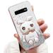 Tivenfezk Nadoli for Samsung Galaxy S10 Hase Hidden Stand Shell caricature glitter rabbits stand Soft silicone bling cell phone case transparent protective cover samsung galaxy s10 clear