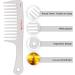Argan Oil Infused Wide Tooth Hair Comb for Thick & Curly Hair | Majestik+ Detangler with Comfortable Handgrip - Buy Online on GoSupps.com