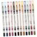POPETPOP 12 Eyeliner Pencil Eye Liner Pencils Eye Liner Sharpeners Cosmetic Pencils Set Makeup Pen Make up 1 count (Pack of 1) As Shown