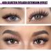 Cluster Eyelash 240pcs 40D 0.07 D Curl 15mm Individual Lashes - DIY Eyelash Extension Kit (15mm 40D-D-0.07) - Buy Online on GoSupps.com