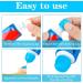 8 Pcs Self Closing Toothpaste Caps for Kids - Mess-Free Silicone Toothpaste Squeezer Dispenser in White, Blue, Pink, Green - Buy Online on GoSupps.com
