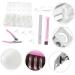 FRCOLOR Nail Tips 2 Boxes Nail Art Box Acrylic Fake Nail Patch Plastic Acrylic Nail Tools - Buy Online on GoSupps.com