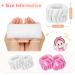 Wrist Washband Set for Women - Microfiber Spa Towels for Face Washing | Absorbent Sweatband to Prevent Spills - White & Pink (4PCS) - Buy Online on GoSupps.com