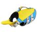 ThinkPet Dog Life Jacket Adjustable Life Jacket Reflective Lifesaver with Buoyancy Yellow Blue S