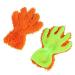 BUSOTH Double Sided Superfine Coral Velvet Car Washing Gloves Household Cleaning Tools Dishwashing Gloves Orange