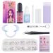 Tooth Gem Kit Tooth Gems DIY Crystals Jewelry with Glue and Light Professional Starter Tooth Gems Kit for Teeth Shining Girl's Gift Fashion Temporary Crystal Teeth Gems