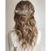 Unicra Bridal Wedding Hair Vine - Silver Crystal Headband & Flower Pearl Hair Accessories for Women & Girls - Buy Online on GoSupps.com