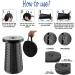 R&D FUTURE 2023 Upgraded Telescopic Stool - Lightweight, 400lbs Load Capacity, Collapsible/Portable Seat for Indoor/Outdoor Use - Retractable Folding Stool for Adults (Black) - Buy Online on GoSupps.com