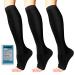 Azzsee Support stockings for open lace calves stockings compression stockings women men men medical compression socks graded thrombosis socks for sport reduce leg pain xxl-3xl
