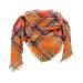 Ladies scarf warm cozy scarves autumn triangle triangular scarf triangular scarf large triangular scarf scarf cape ladies scarf A orange
