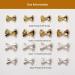 50x/Set Bowknot French Bow Nails Art Alloy Bow Nails Art Decoration Supplies For Salons Silver Bow 9 X 6mm - Buy Online on GoSupps.com