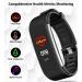 Smart Watch Fitness Tracker with Heart Rate, Blood Pressure, Blood Oxygen, Body Temperature Monitor, Sleep Tracking, Step Counter, Calorie Counter, Pedometer, IP67 Waterproof - For Android Phones, iPhones - Black - Buy Online on GoSupps.com
