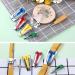 Complete Bias Tape Tool Kit: 4 Sizes Bias Tape Maker, 60 Sewing Clips, 50 Ball Point Pins, Awl, Presser Foot - Perfect for Fabric Sewing and Quilting - Buy Online on GoSupps.com