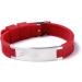3606 Energy Bracelet - Pro Ion Silicon Magnetic Tar Cola Red Trinitix Design with Swarovski Crystal | Positive Ion Power Band by Energetix 4you (15-23 cm) - Buy Online on GoSupps.com