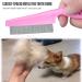 Pet Grooming Set with Fine Tooth Comb for Cats and Dogs - Removes Dandruff Flakes and Tear Marks - Pink - Buy Online on GoSupps.com