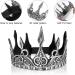 Abaodam Antique Silver King Medieva Crown for Men Antique Silver Royal Tiara Crown Birthday Crown Queen Crown PU foam - Buy Online on GoSupps.com