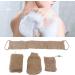 Exfoliating Jute Bath Sponge & Back Scrubber - Body Scrubbers for Dead Skin Removal | International Shipping Available - Buy Online on GoSupps.com