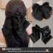 Hair Bows for Women Hair Ribbon with Long Tail Bowknot Hair Clip Multilayer Black Hair Bow Clips for Women Girls Hair Barrettes Clip Large Hair Bow Clip Satin Bow Hair Clips Hair Accessories - Buy Online on GoSupps.com