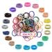 XCOZU Baby Hair Ties 200 Pieces Multicolor Hair Elastics No Metal Hair Bobbles Hair Bands Mini Small Ponytail Holders Hairbands Thin for Little Girls Kids Toddlers(2.5cm x 0.2cm)