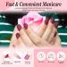 288PCS Matte Short Square False Press On Nails Pack #1 - Solid Color Acrylic Squoval Nail Tip Kit with Stickers, Tabs, Prep Pads, Nail File, Cuticle Stick | 01-12SJZJP Pack 1 - Buy Online on GoSupps.com