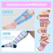 Buy Hipower Compression Stockings - 5 Pairs of Colorful Support Socks for Men & Women | Perfect for Travel Sports Nursing - L-XL - Buy Online on GoSupps.com