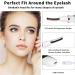 Heated Eyelash Curler with Comb - Electric Lash Curler | 3 Temperature Settings, LED Display | USB Rechargeable, Long-Lasting Natural Curl | Makeup Tool for Women - White - Buy Online on GoSupps.com