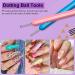 Saviland 8pcs Nail Art Brushes Set - Color Handle Gel Polish Painting Tools for Salon & DIY Manicure - Nail Extension Gel Brush, Liner Brush, Dotting Pen - Buy Online on GoSupps.com