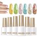 Hand Health Care for Glitter Nail Polish Kit for 6 Colorful LED Colors Dipped on 7ml Glossy Finish Long Lasting Sparkling Polycone - Buy Online on GoSupps.com