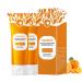 Orange Exfoliating Gel - Orange Enzyme Exfoliating Gel for Face & Body Deep Cleansing Peeling Scrub to Unclog Pores Remove Blackheads & Moisturize Skin Gentle Exfoliator for All Skin Types