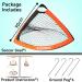 Soccer Goal Pop Up Net for Kids Backyard - 4' x 3' Orange - 1 Pack - Buy Online on GoSupps.com