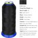 1800 Yards T7069 210D/3 Heavy Duty Polyester Sewing Thread - Black - for Upholstery, Jeans, Weaving, Drapery, Purses & Leather - Buy Online on GoSupps.com