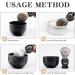 Boti Handmade Shaving Brush - 100% Pure Badger Hair with Black Wooden Handle | Barber Salon Tool - Buy Online on GoSupps.com