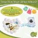 Baby Bliss Bamboo Still Inserts - Washable 14-Pack Contoured & Ultra-Suction Leak-Proof Extra Soft Durable (White/Beige 12cm) - Buy Online on GoSupps.com