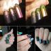 Iridescent Chameleon Nail Flakes Set - 6 Jars of Glittery Nail Art - Buy Online on GoSupps.com