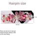 Hairpin rhinestone ponytail hair clip exquisite streamer flower spring clip crystal hair clip diamond hair accessories women's ponytail hair clip (red) - Buy Online on GoSupps.com