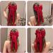DOITOOL Satin Ribbon Hairpin Bows for Hair Teen Girls Hair Bows Hair Clips Barrettes Ribbon for Hair Large Hair Bows Hair Bow Clips Hair Ribbons Miss Issue Card Metal Bow Tie Red - Buy Online on GoSupps.com