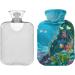Naanle Ocean Underwater World Heat Bottle - 2L Transparent Hot Water Bottle for Bed Hand & Foot Warmer - Pain Relief & Cold Therapy - Buy Online on GoSupps.com