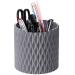 Pencil Holder for Desk - Makeup Brush Organizer Multi-Purpose Cosmetics Brushes Storage Solution for Eyeliner Pencil and Tall Beauty Tools Hepvet Grey