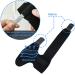 Topbine 2-Piece Black Neoprene Finger Rail - Support for Sports Injuries Broken Fingers & Joint Pain | International Shipping Available - Buy Online on GoSupps.com