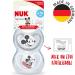 Nuk Sucker Space 6-18 Months | Mickey Mouse Silicone BPA-Free Pacifiers with Extra Ventilation | Gray/White | 2-Pack - Buy Online on GoSupps.com