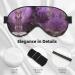 Purple Galaxy Sleep Mask | Adjustable & Soft Blindfold for Travel Meditation & Deep Relaxation - Shop Internationally - Buy Online on GoSupps.com