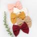 8 Inch Big Hair Bows for Women & Girls - TOKUFAGU French Style Barrette Hair Clips - 10 Pack (12 Colors) - Buy Online on GoSupps.com