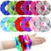 6 PCS LED Light Hair Scrunchies  6pcs LED 6pcs Nomal Satin Elastic Bands Ties Ropes  Soft Cute Silk Scrunchy Hair Accessories for Women Girls Halloween Christmas Glow in The Dark Party Supplies