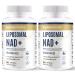 Liposomal NAD+ 500mg with TMG 250mg soft capsules current NAD+ supplement for cell repair & energy metabolism (2 pack) 60 pieces (2 -pack)