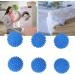 Silicone Dryer Balls Reusable Silicone Clothes Dryer Balls Convenient to Reduce Drying Time for Laundry (Blue 6 PCS) - Buy Online on GoSupps.com