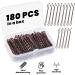 180-Piece Bobby Pins Set with Storage Box - Women's/Girls Hair Clips in Black, Blonde, and Brown - Buy Online on GoSupps.com