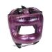 Dickly boxing head cover muay thai kickboxing headgear waterproof for children and adults head protection facial protection for grappling boxes violet L