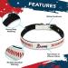 Pets First MLB Signature Pro Premium Dog Collar - Atlanta Braves Size S - Small Dog Collar for Braves Fans - Buy Online on GoSupps.com