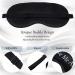 Silk Eye Mask Set for Women and Men - 8 Pieces Soft Blackout Blindfold for Full Night's Sleep, Travel, Nap, Meditation - Adjustable Strap, Dark Colors - Buy Online on GoSupps.com